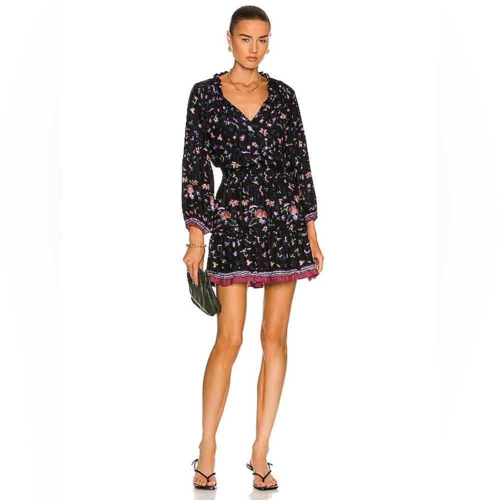 NWT | Natalie Martin - Maggie Dress Size Small Lotus Print Nero.